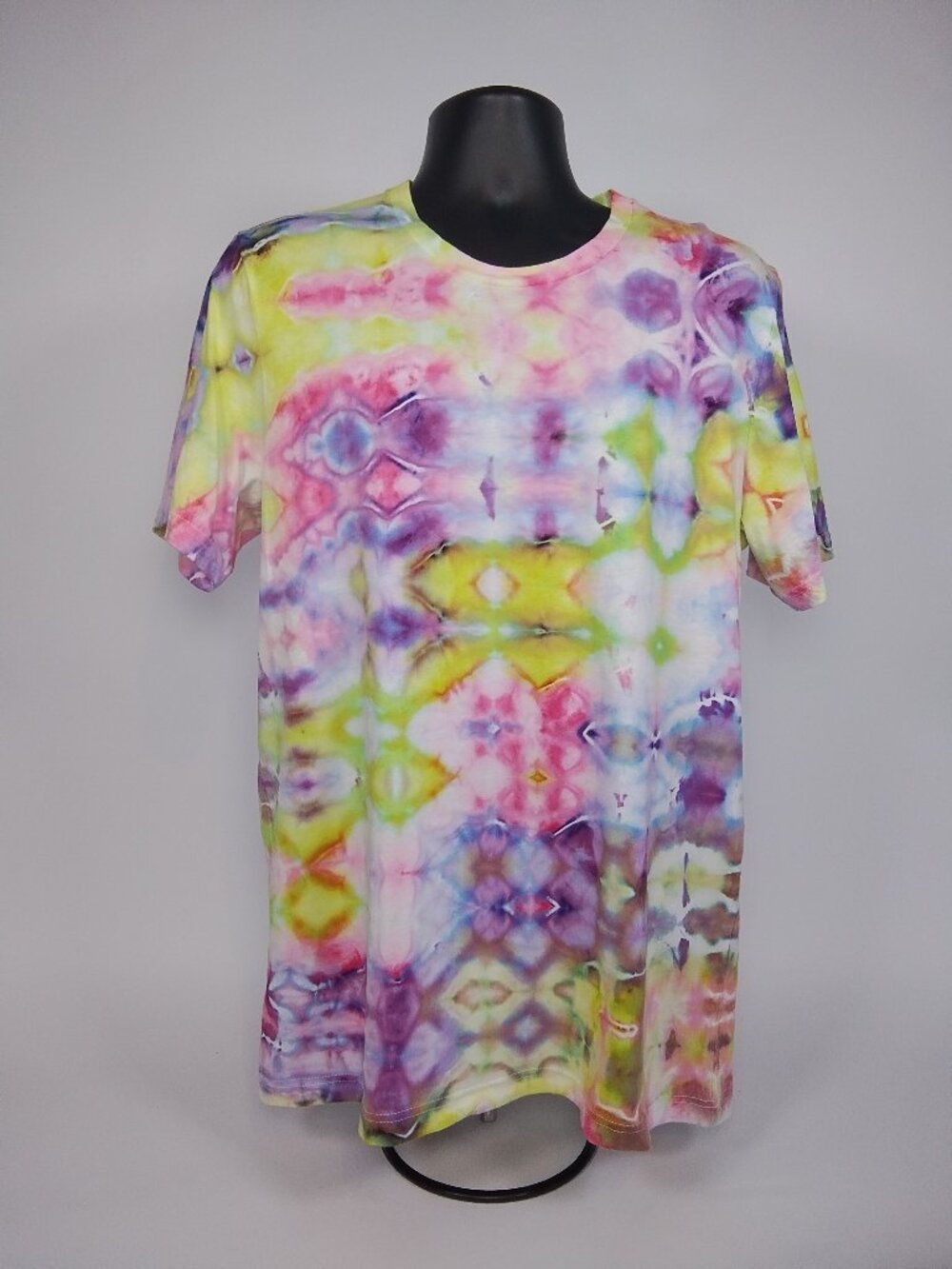 Large Unisex Bella-Canvas 3001C “Glitch” Ice Dyed T-Shirt